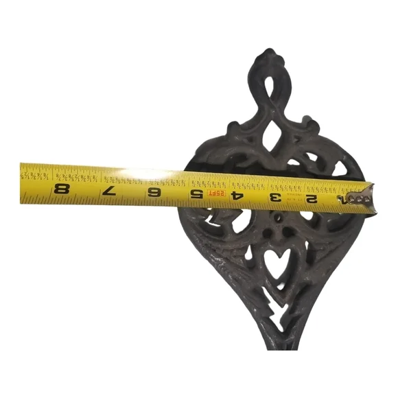 ⏳️Vintage⏳️Black CAST IRON Trivet Tea Warmer Pot Holder - Picture 4 of 4